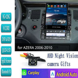 Tesla Type Android 14 For Hyundai AZERA 2006 2007 2008 2009 2010 Car Radio Multimedia Player Navigation GPS DSP BT 5.0 Carplay