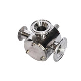 Stainless steel filling machine accessories, diameter 25MM - pneumatic filling machine three-way rotary valve