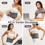 Far Infrared Red Light Therapy Belt for Waist and Back Pain Relief - 660nm & 850nm LED Massage Belt for Blood Circulation and