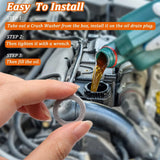 580PCS Oil Crush Washer Oil Drain Plug Gaskets Kit,Automotive Aluminum Drain Plug Washer M6 M8 M10 M12 M14 M16 M18 M20 M22 M24