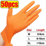Diamond Grip Heavy Duty Nitrile Gloves Reinforced Palm Rubber Disposable Gloves Anti-slip Wear-resistant