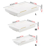 Self Stick Pencil Tray Under Desk Drawer Storage Box Hidden Stationery Organizer Stand For Pens Office Home Storage Organizer