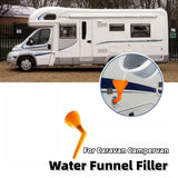 RV Water Funnel Filler Filler Funnel Folding Oil Funnel Filling Oil Change Accessories For Car SUV Motorhome Caravan Campervan