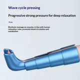 Wireless Rechargeable Heat Therapy Leg Air Compression Massager Improve Blood Circulation Relieve Fatigue Alleviate Muscle Relax
