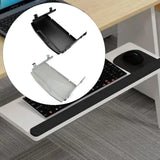 Under Desk Keyboard Tray Metal Ergonomic, Keyboard Platform, Slide Out Computer Drawer for Working Office Home Typing Study