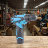 Efficient Motor Rechargeable 12V Li-ion Battery Power Tools Set DIY Variable Speed Cordless Drill Driver