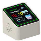 Smart WiFi Digital Clock with Weather with Temperature Humidity Display Date Clock Weather Station for Home Office Desk Decor