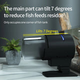 WiFi Intelligent Timing Automatic Feeder Aquarium Goldfish Feeder 210ML Capacity Fish Feeder Mobilephone APP Control Particle