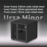Ursa Minor 4-Bay Mini NAS Chassis for ITX Motherboard Network Storage Enclosure with SFX Power Supply