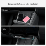 Center Console Under Screen Storage Tray For Tesla Model Y Juniper Model 3 Highland Interior Accessories