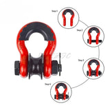 American Off-road Vehicle Trailer Pulley Release, Spray Painted Off-road Vehicle Rescue U-shaped Trailer Hook and Loop