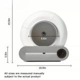 Hot Sale Ultra-Quiet Self-Cleaning Smart Cat Litter Box with Easy Clean APP Control & Dual Safety Sensors