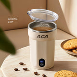 Mini Electric Portable Automatic Stirring Cup Smart Temperature & Battery Level Display 300ml USB-Charging Automatic Magnetic