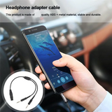 Aviation XLR To GA Dual Plug 5 Pin Headset Connector Black Aircraft Headphone Cable