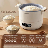 1.2L Mini Electric Rice Cooker Multicooker 600W Hotpot Baby Food Pot for Kitchen Soup Cooking Pot 220V