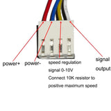 24V 47W/58W Turbofan Brushless Motor 72MM External Rotor Brushless Fan Motor Built-In Drive Support 0-10V Signal Speed Control
