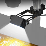 Microscope LED Adjustable Side Light Source – Dimmable 60LED Square Illumination Lamp for Stereo Industrial Microscope