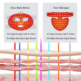 LED Beauty Facial Mask Skin Tightening Light Therapy Masks Esthetician LED Neck Masks Professional Facials Cosmetic Devices