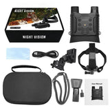 NV8160 Head Mounted Night Vision Goggles Binocular With Helmet 400 Meters Range, Built-in Rechargeable Battery for Hunting