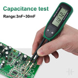 Smart SMD Tester LCD Display Auto Range Capacitance Resistance Continuity Diode Check Data Hold Rotable Tweezer Pin Multimeter