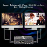 Nano Intels Mini PC Computer N100 4 Core Dual 2 Lan Ethernet 4 USB Ubuntu Win 10 Fanless Industrial PC Intels Nuc Mini PC