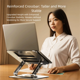 360° Rotation Laptop Tablet Stand Holder Portable Foldable Metal Bracket Adjustable Laptop Riser