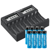 5V USB Smart Charger for Scooter Long Cycle Life 1.5V AA Double Rechargeable Li-ion Lithium Cell Battery Pack