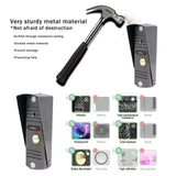 New WiFi Smart Video Intercom with 1080P Camera 7Inch Touch Button Screen Video Doorbell APP Unlock Tuya Video mini Camera metal
