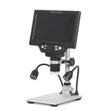 Digital Microscope 7 Inch Large Color Screen Large Base LCD Display 12MP 1-1200X Continuous Amplification Magnifier With A G1200
