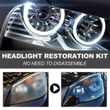 Car Headlight Restoration Set Headlight Cleaner Restorer Kit Headlight Yellowing Repair Set for Car Taillight Headlight