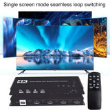 1080p 4K HDMI Multi-Viewer 4x1 KVM HDMI Quad Multiviewer 4 IN 1 OUT Seamless Switch Support 4 Laptop PC Share Mouse and Keyboard