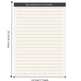 4Pcs A5 Notebook 70 Sheet Plastic Transparent Cover Diary Book Thicken Grid/Lined/Blank Planner Notebook School/Office