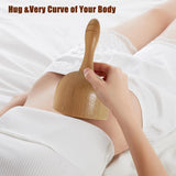 Wood Therapy Massage Set - Handheld Lymphatic Drainage & Body Sculpting Tool with Roller & Cup, Natural Wooden Gua Sha for Anti