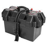 Motor Power Center Station Battery Box USB &amp 12V  Port Minnkota Trolling Battery Box Plastic Minnkota Trolling