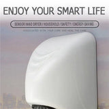 2X 600W Automatic Hand Dryer Electric Heater Wind Hand Dryer Machine Hotel Bathroom Hand Dryer EU Plug