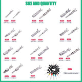 345Pcs Car Electrical Wire Terminal Pins Connector Kit 1/1.5/1.8/2.2/2.8/3.5mm Connector Pins Terminal Automotive Crimp Pins