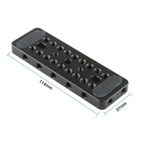 E-Easy To Use-Cheese Plate Top Plate Camera Easy Plate Baseplate With 1/4 Screw For Blackmagic Cinema Camera BMCC DSLR Camera Ca
