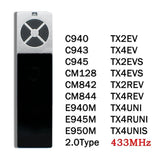 433.92Mhz Garage Door Remote Control TX4UNI TX2EV TX2REV TX4UNIS TX4UNIF TX4RUNI Wireless Controller For Garage