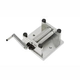 Updated Manual Plate Rolling Machine Soft Metal Sheet Round Tube Mini Bending Machine Hand-Cranking Bender Effective Width 60MM