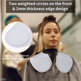 {1PC Silicone Hair Cutting Collar Waterproof Cutting Cape with Stripe Salon Hairdressing Hair Cutting Pad