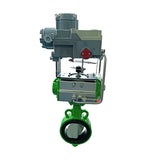 EPDM NBR FKKM Industrial Pneumatic Butterfly Valve Pneumatic Actuator with Positioner