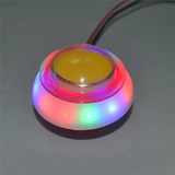 10-Unit Pack Colorful LED Lights Arcade Push Buttons, RGB Flash For Swing Cars And Amusement Devices, 12V;