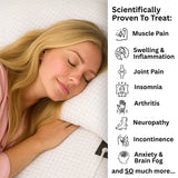 Grounding Sheet for Better Sleep & Wellness - Conductive Cotton and Silver Fitted Sheet with Earthing Cord, Machine Washable