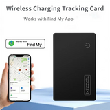 2Pcs Wireless Charging Tracking Location Mini Wallet Tracker Card Waterproof GPS Locator Work For Iphone Find My Tracker