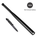 Self Defense Flashlight Stick LED Waterproof Baseball Bat Aluminium Alloy Torch For Emergency Self Defense Anti Riot Equipment