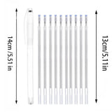 Sewing Pens Disappearing Ink Sewing Marker For Fabric Disappearing With 10 Refills High-temp Disappearing Pen Sewing Erasable