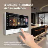 Tuya 6.2 Inch Smart Control Panel Zigbee Gateway EU UK Infrared Remote Control Android Operation Body Sensor for Smart Home