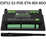 ESP32-S3 Industrial 8-Channel Digital I/O Controller with WiFi, Ethernet, CAN, RS485 & PoE Support