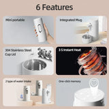 1600W Instant Hot Water Dispenser Travel Portable Instant Drink Dispenser Desktop Fast Heating Electric Water Pump 220V
