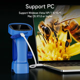 1000X Handheld HD Microscope for Kids 2.4" LCD Rechargeable Mini Pocket Digital Microscopes Portable Edu Gift Children Students